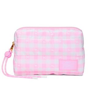 NWT LoveShackFancy X PINK Makeup Bag in Pink Icon Gingham